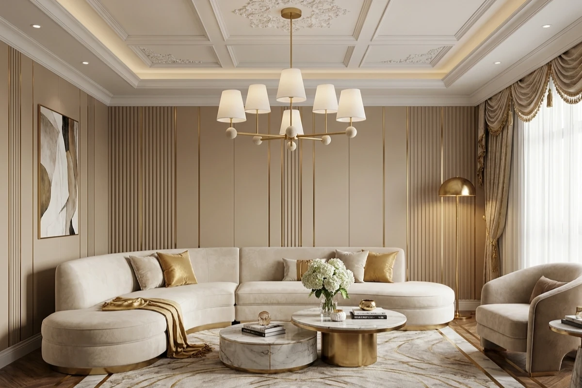 6 light classic modern chandelier for living room hotel project lighting