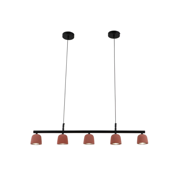 Vulcan kırmızı minimalist çimento kolye