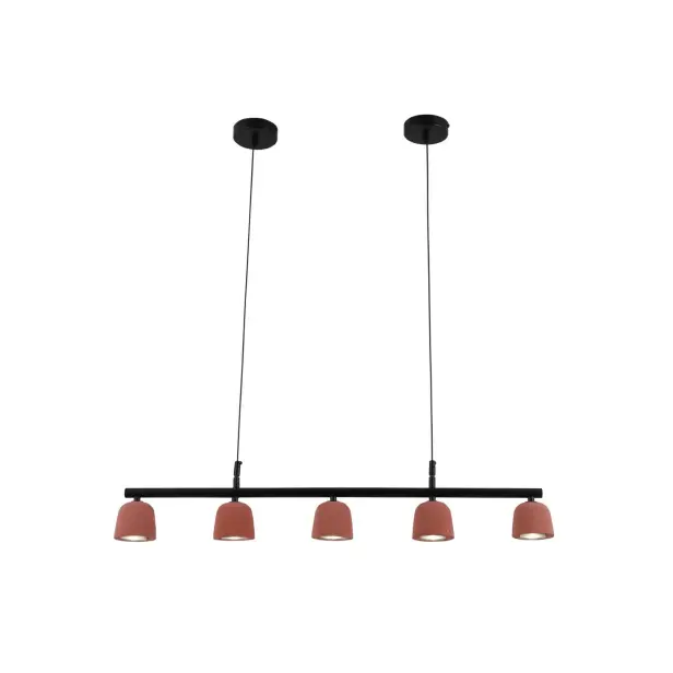Vulcan kırmızı minimalist çimento kolye